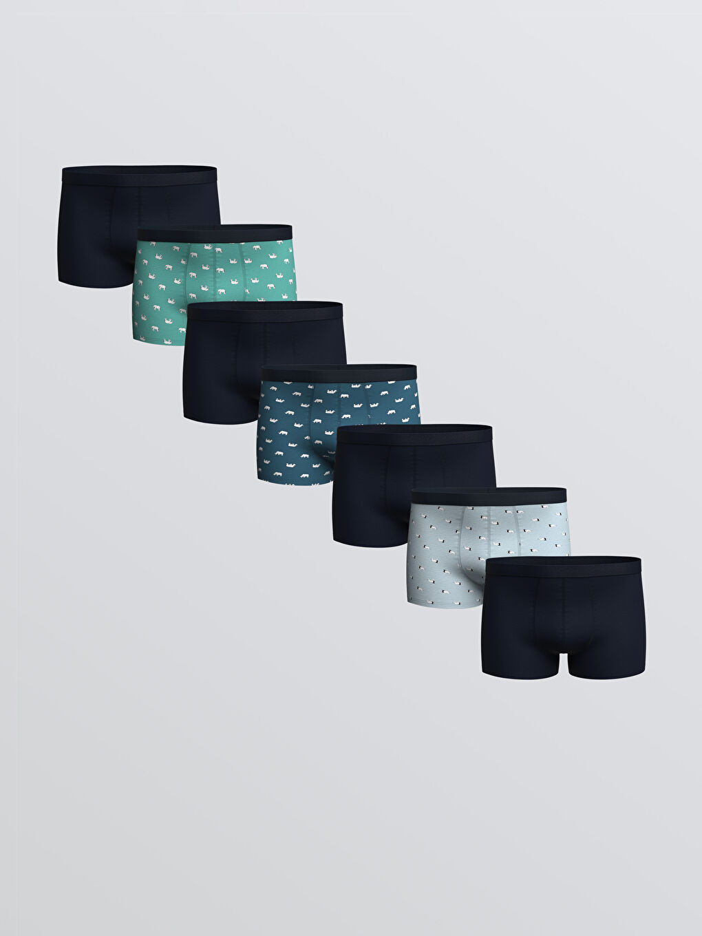 Standard Fit Cotton Flexible Men's Boxer 7-Pack -S5P370Z8-LQQ
