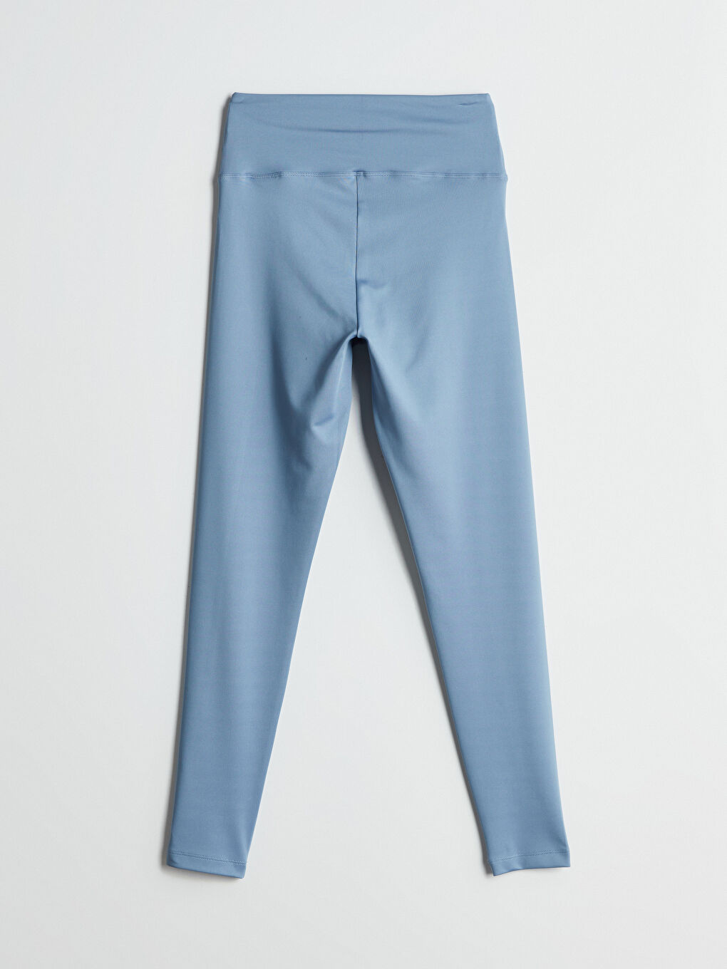 Mavi Beli Lastikli Kadın Spor Tayt-5