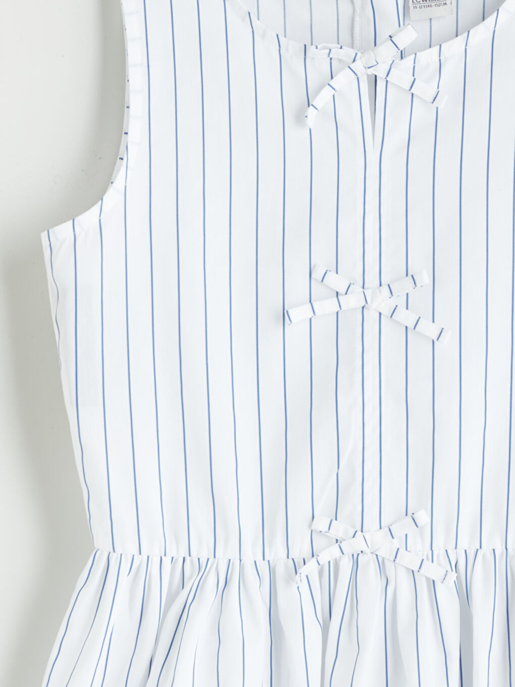Crew Neck Striped Girls' Dress -S5P386Z4-LJX