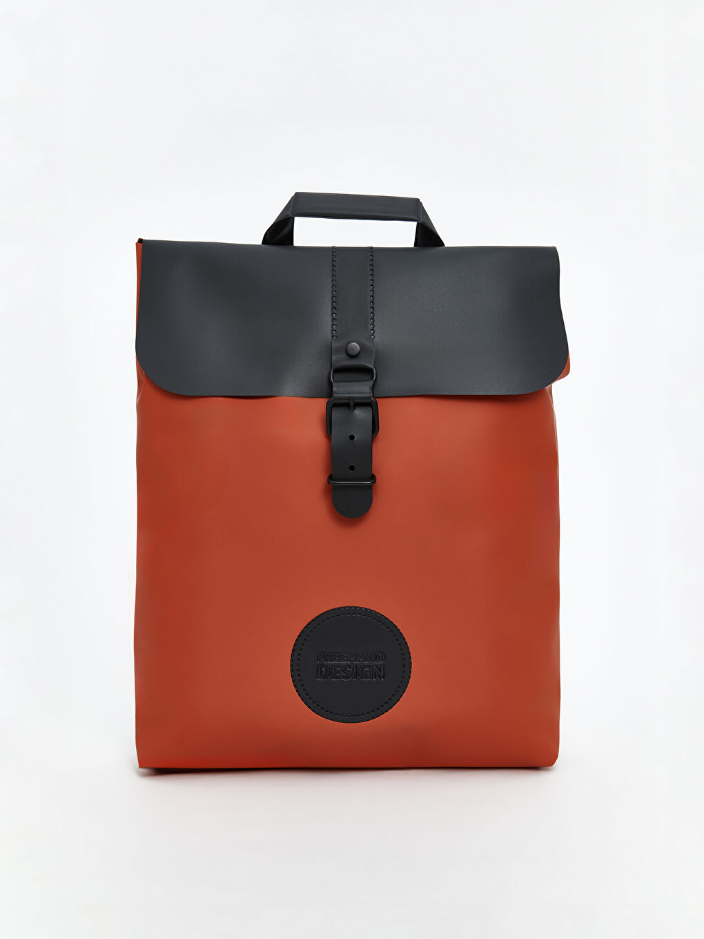 حقيبة ظهر جلد صناعي للرجال-2