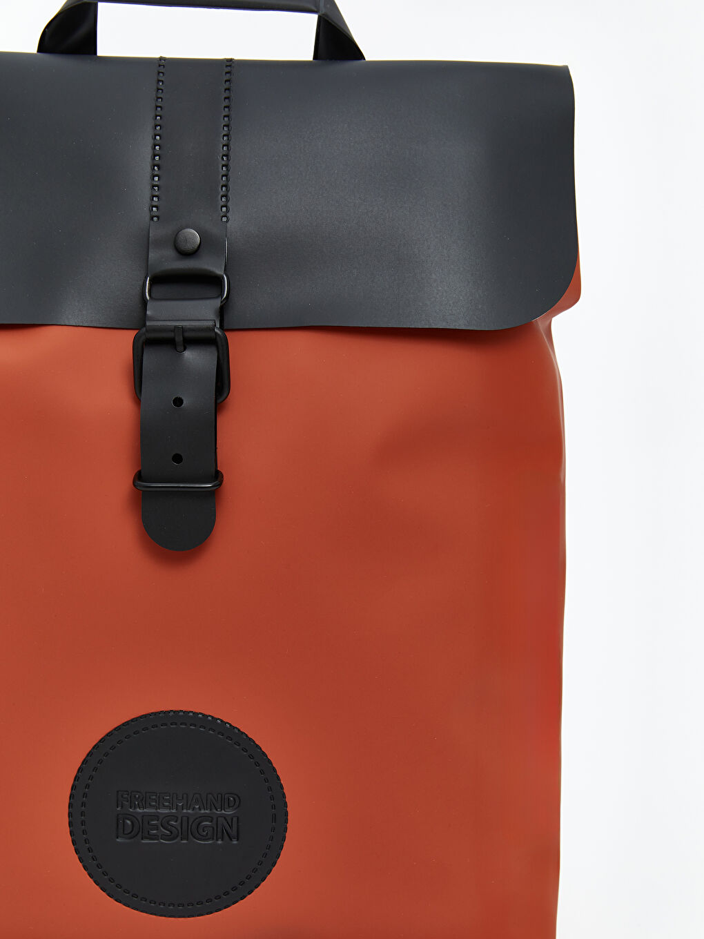 حقيبة ظهر جلد صناعي للرجال-5