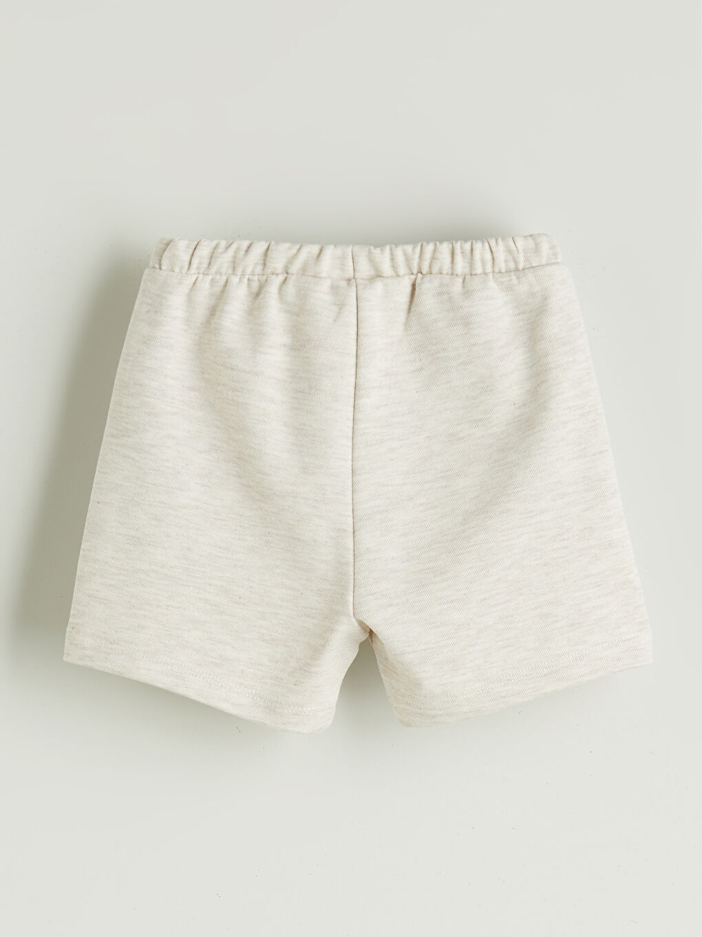 Ekru Erkek Bebek İnterlok Şort-1
