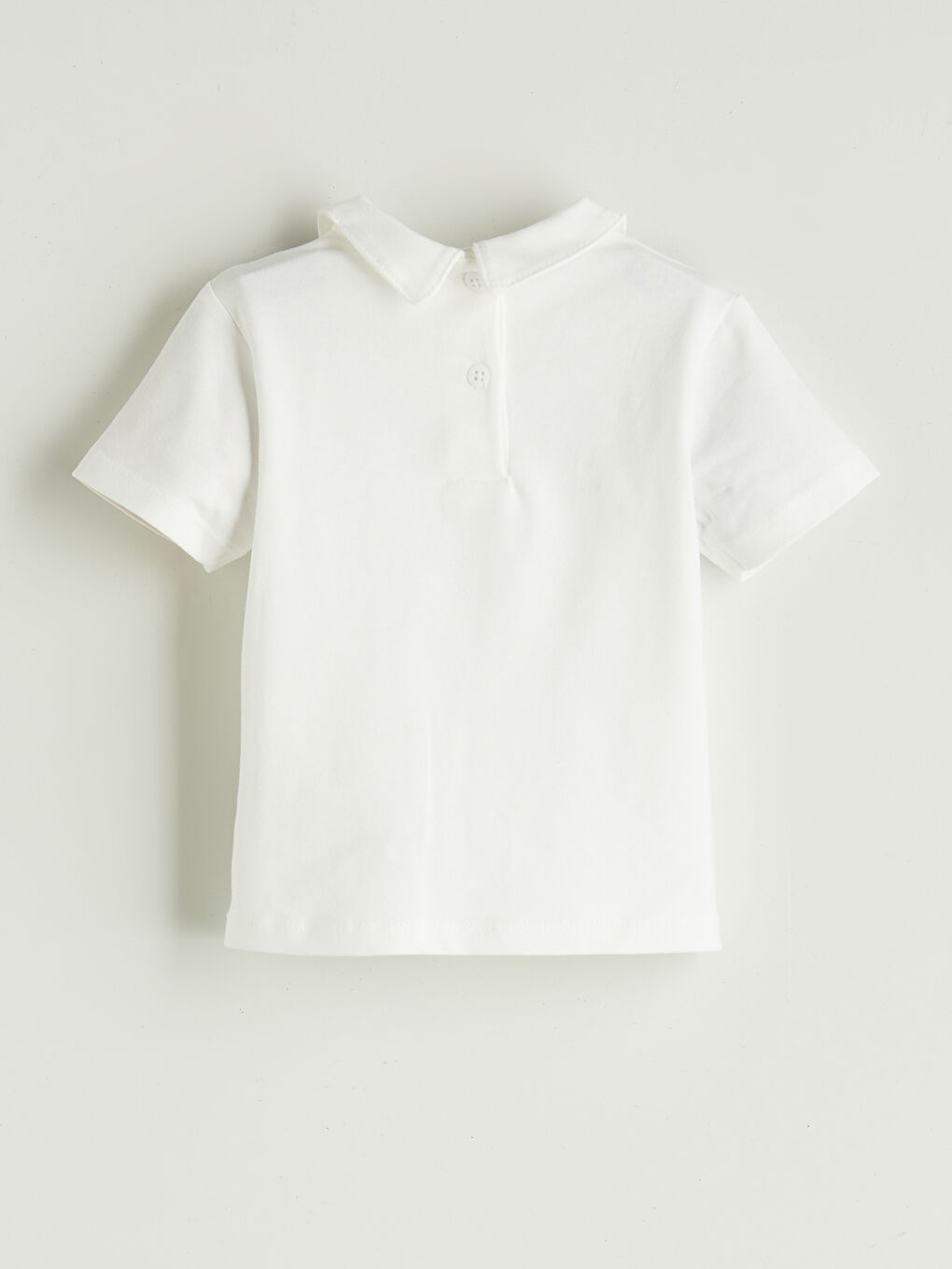 Ekru Papyonlu Erkek Bebek Tişört-1