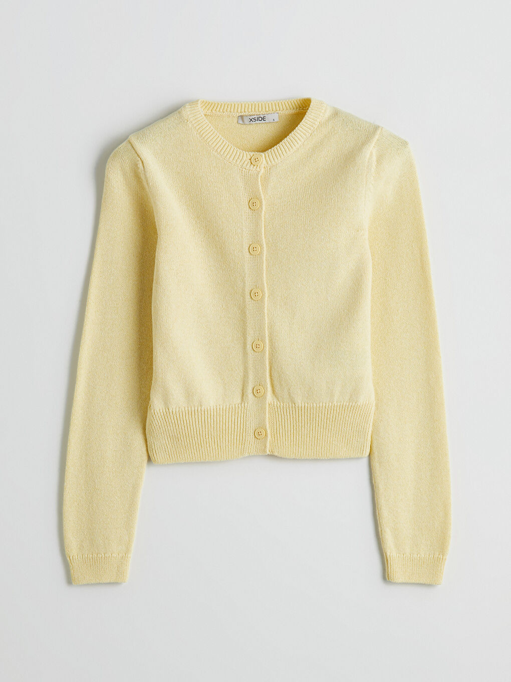 Crew Neck Women Knitted Cardigan -S5P446Z8-DJQ