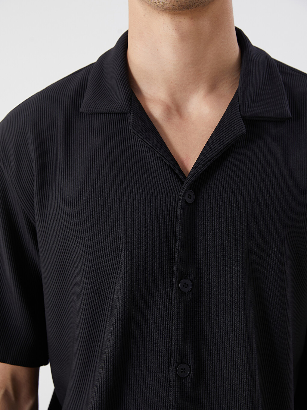 Tricou Pentru Bărbați Jerseu Cu Guler Înalt-2