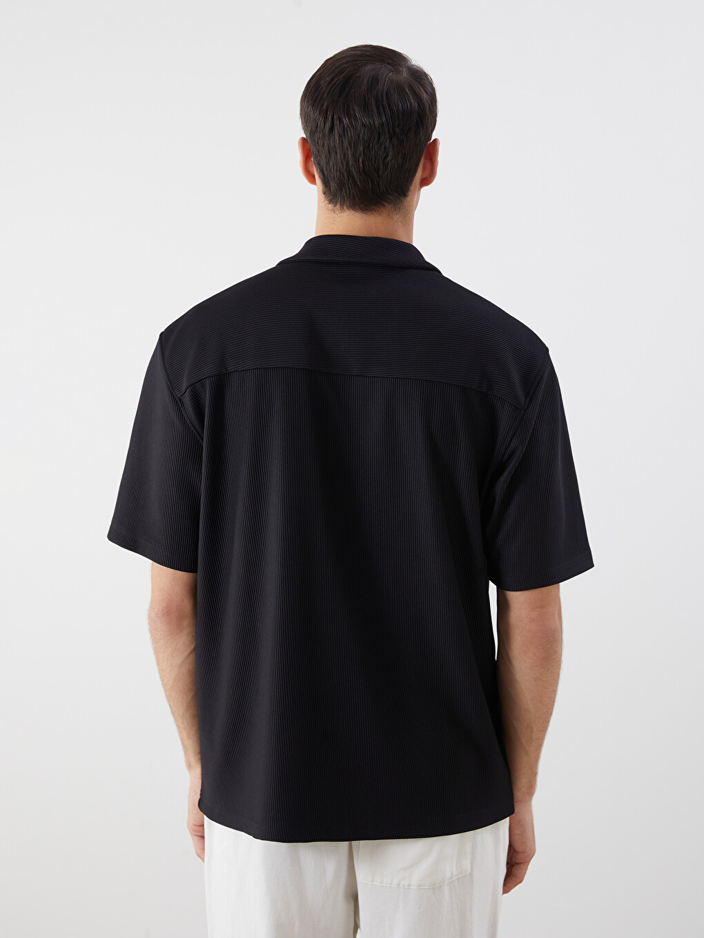 Tricou Pentru Bărbați Jerseu Cu Guler Înalt-3