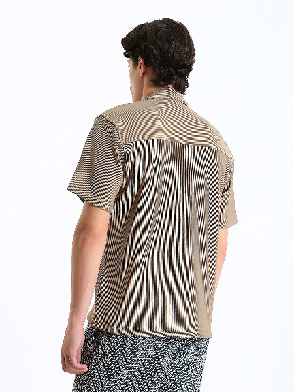 تي شيرت ياقة بولو جيرسي للرجال-4