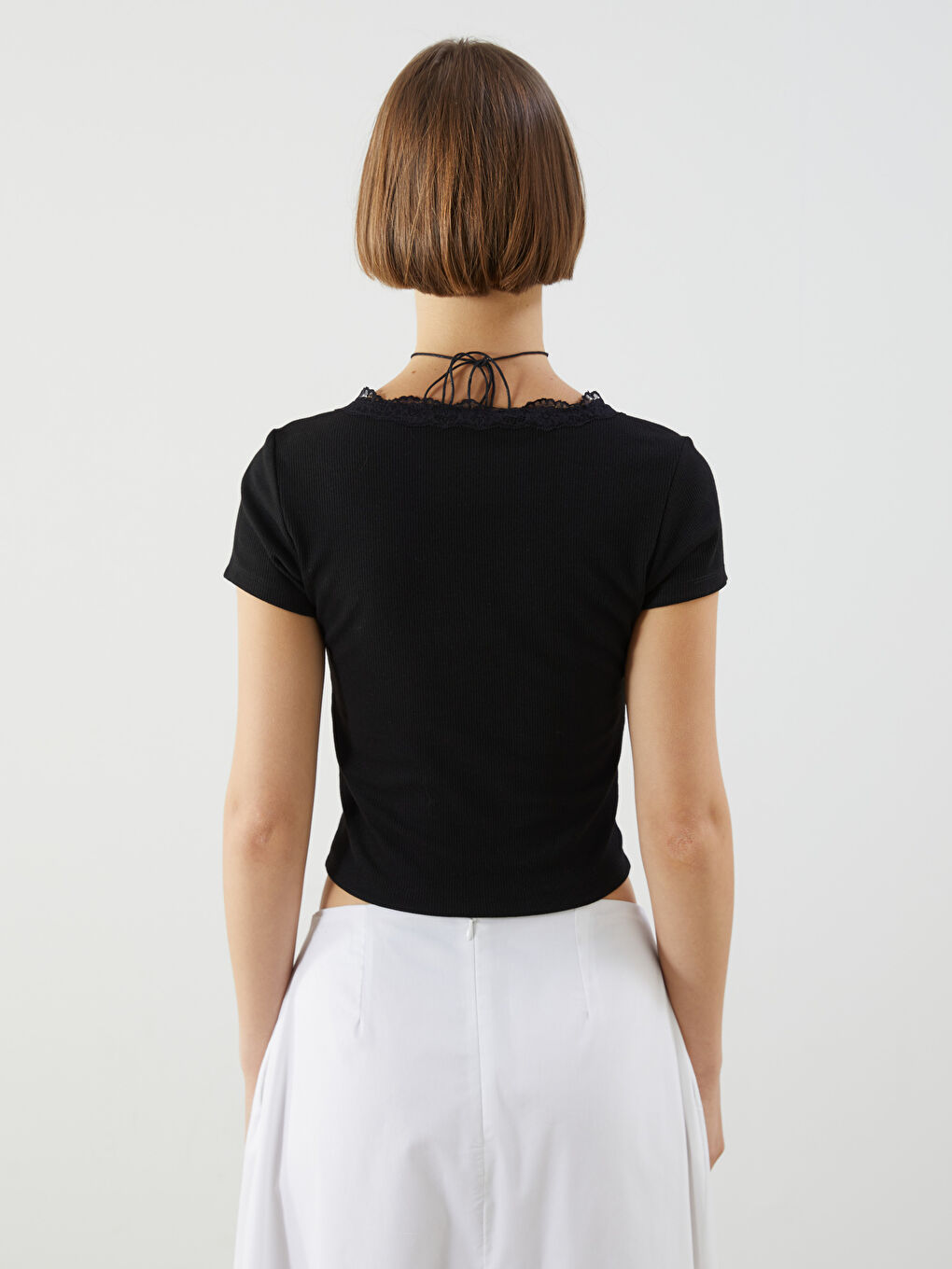 Woman BLACK Crop Top -S5P484Z8-CVL