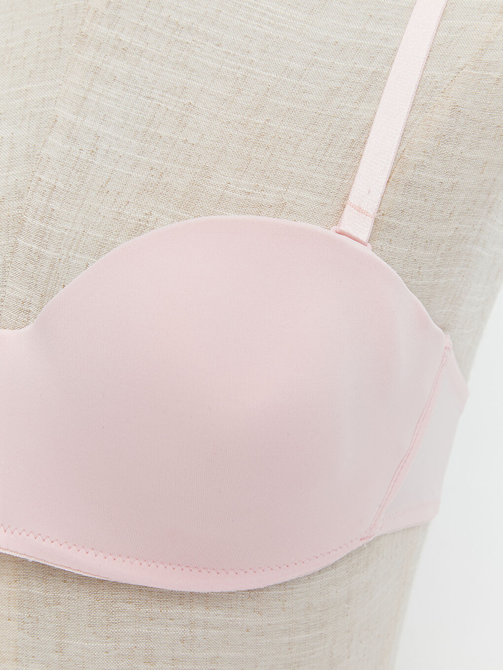 LCW DREAM Pembe Balenli Dolgusuz Düz Straplez Sütyen - 2