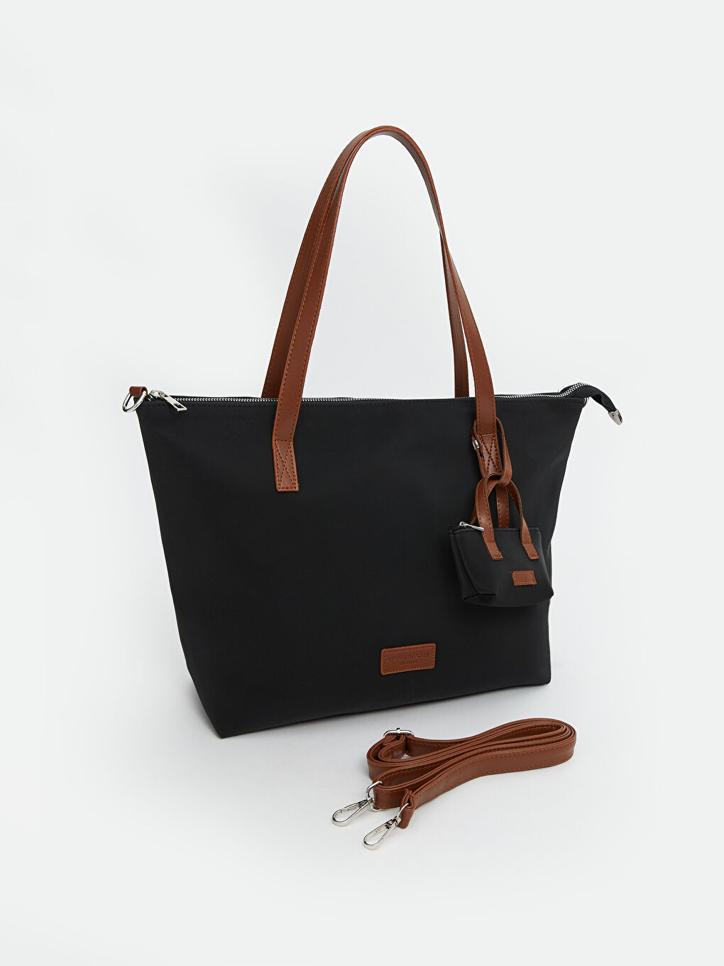 Siyah Çıkarılabilir Askılı Kadın Omuz Çantası-1