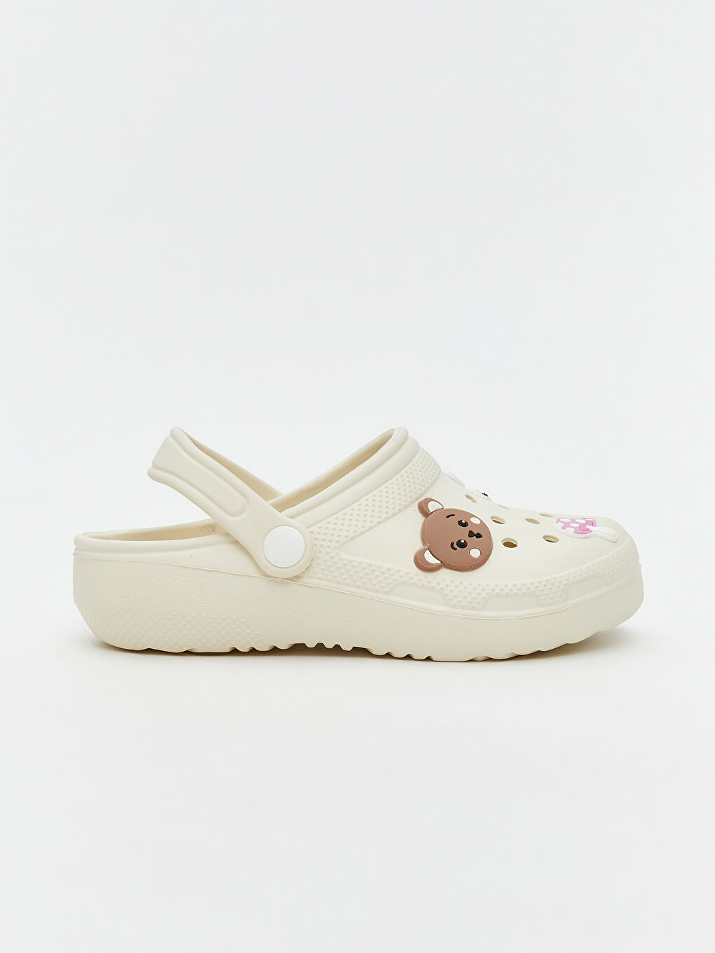 صنادل الشاطئ للبنات مطبوعة على شكل دب-1