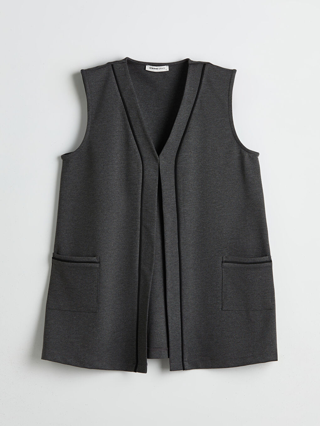 LCW Grace V-Neck Women's Waistcoat -S5P531Z8-DW9