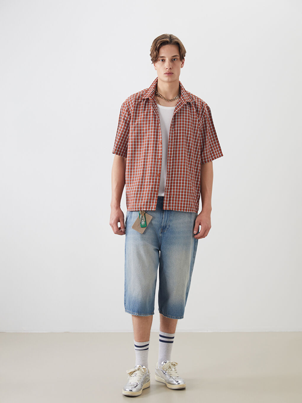 Relaxed Fit Short Sleeve Men's Shirt -S5P535Z8-LLL