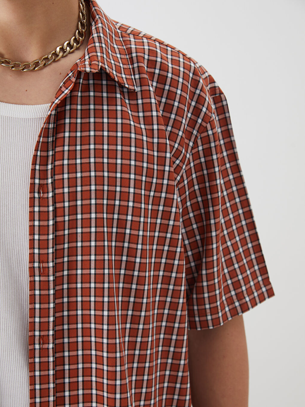 Relaxed Fit Short Sleeve Men's Shirt -S5P535Z8-LLL