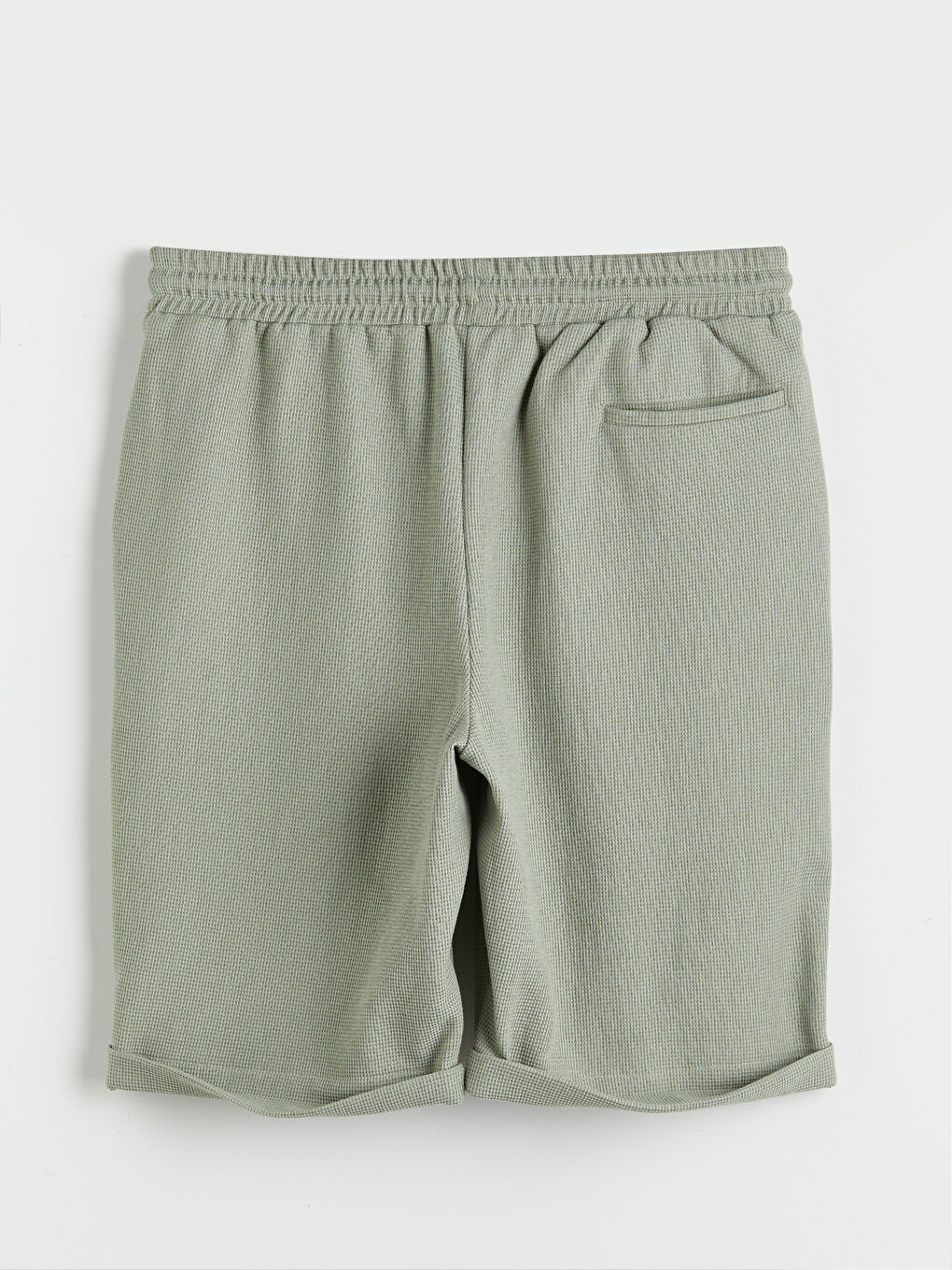 Slim Fit Binding Detail Men's Shorts-5