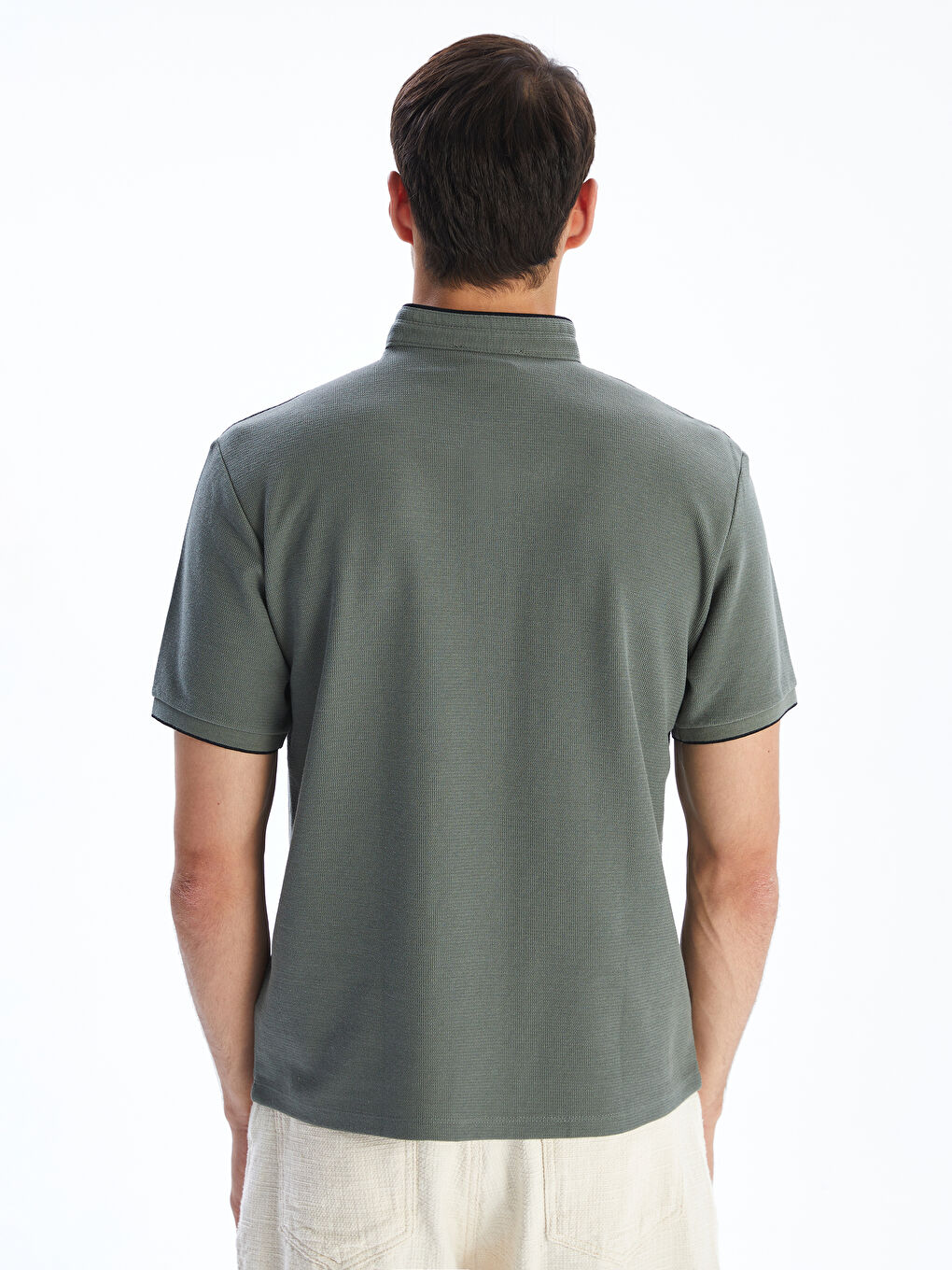 Grandad Collar Men's T-Shirt-3