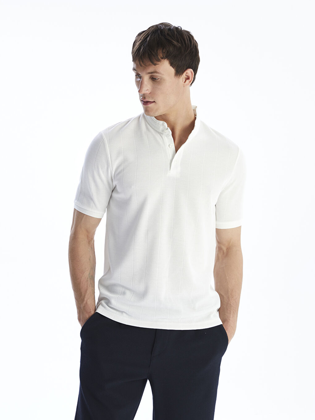 Grandad Collar Men's T-Shirt
