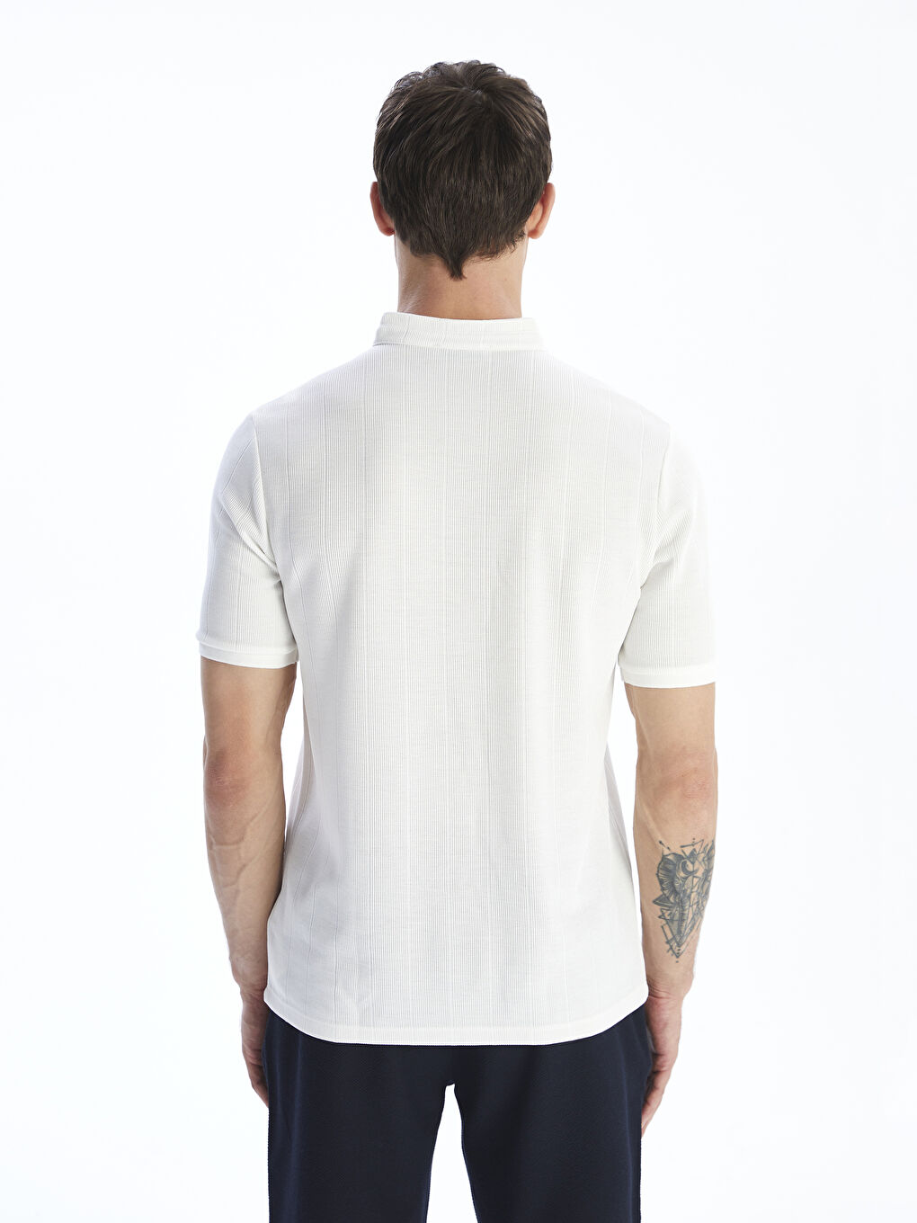 Grandad Collar Men's T-Shirt-3