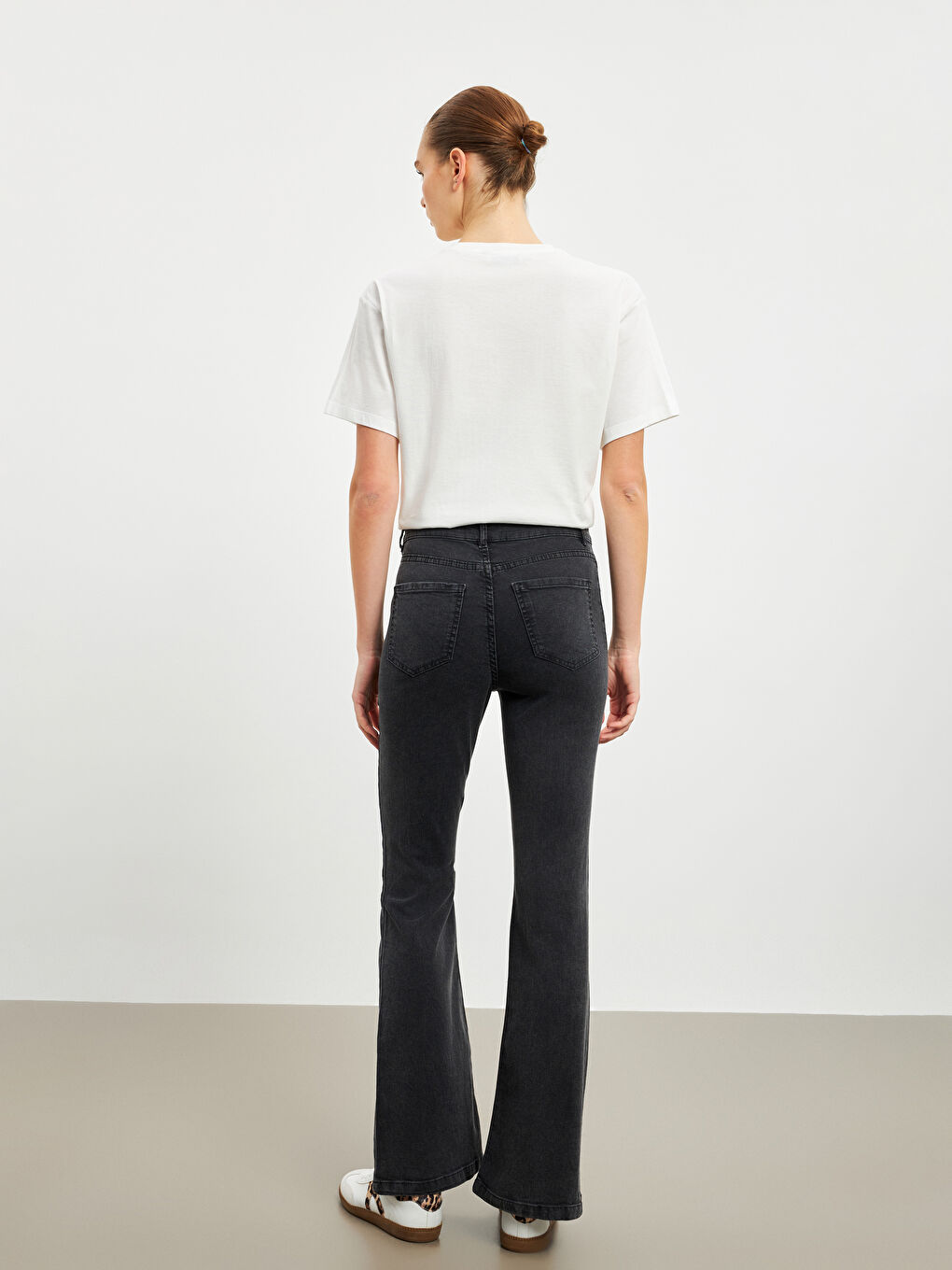Slim Fit Flare Women'S Velvet Jeans -S5P568Z8-GRD