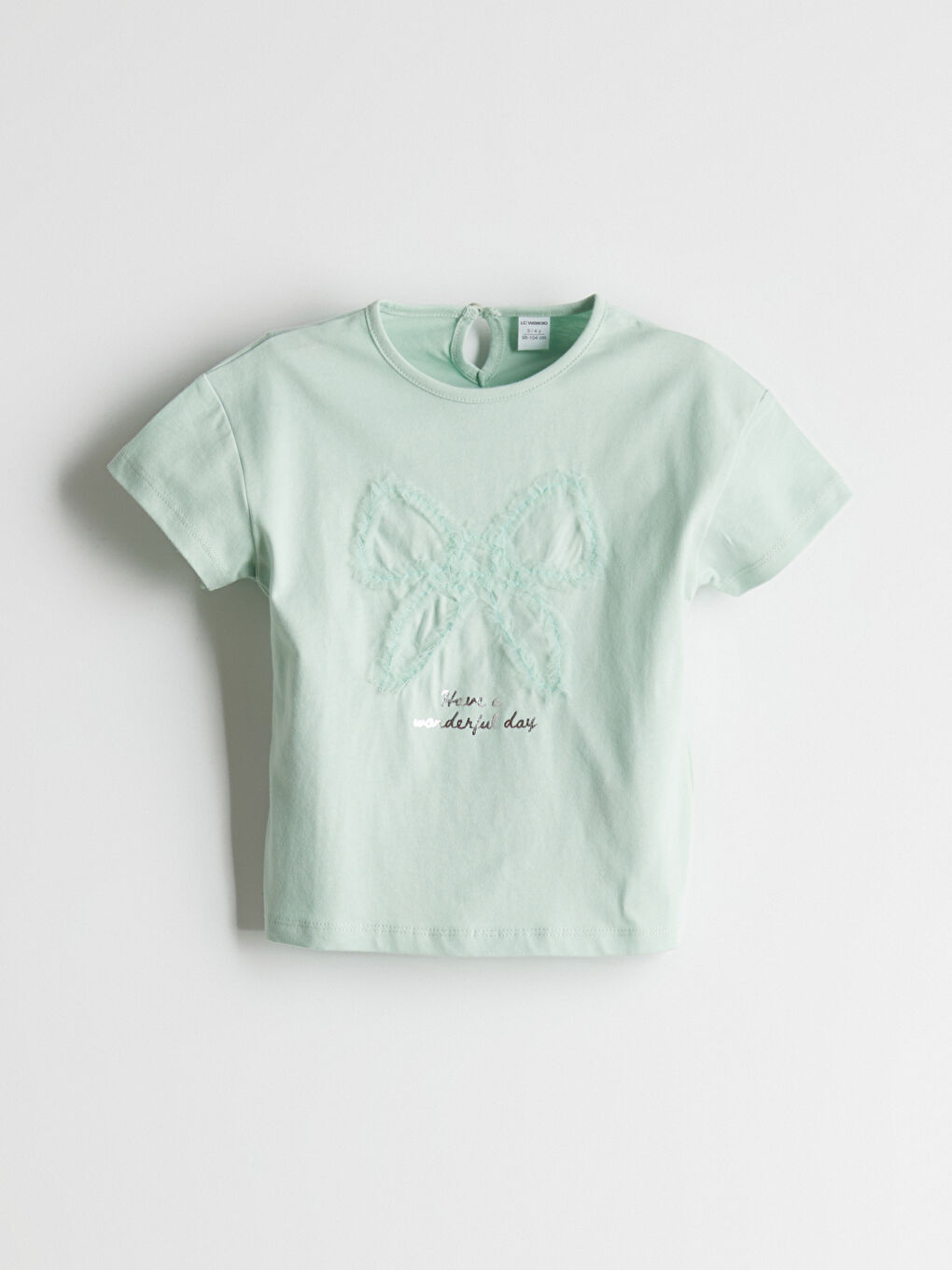 Crew Neck Cotton Girls' T-Shirt -S5P572Z1-GA4