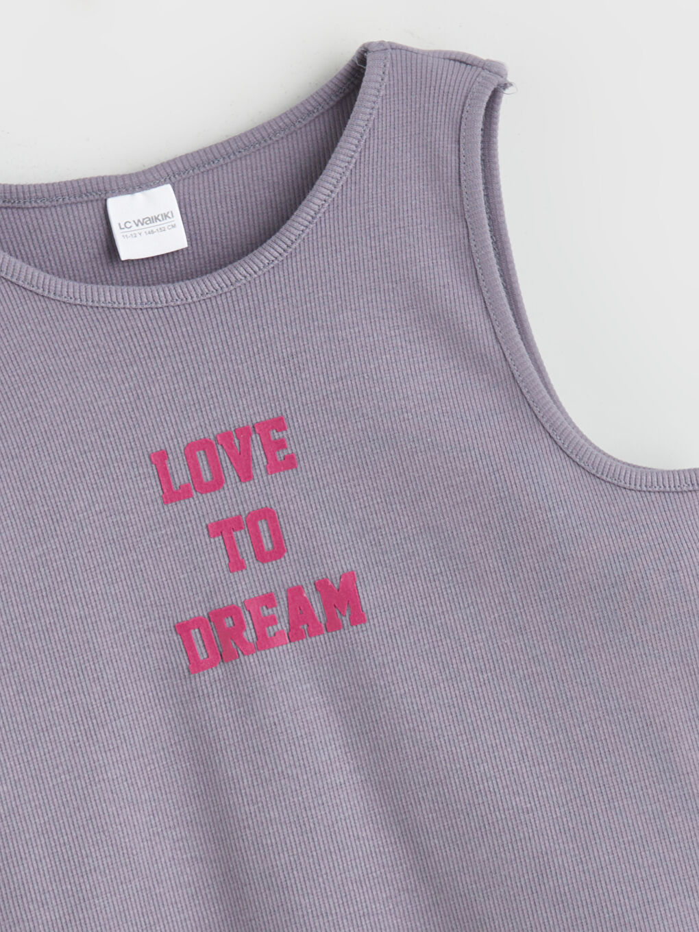 Lila Bisiklet Yaka Kız Çocuk Şortlu Pijama Takımı-5