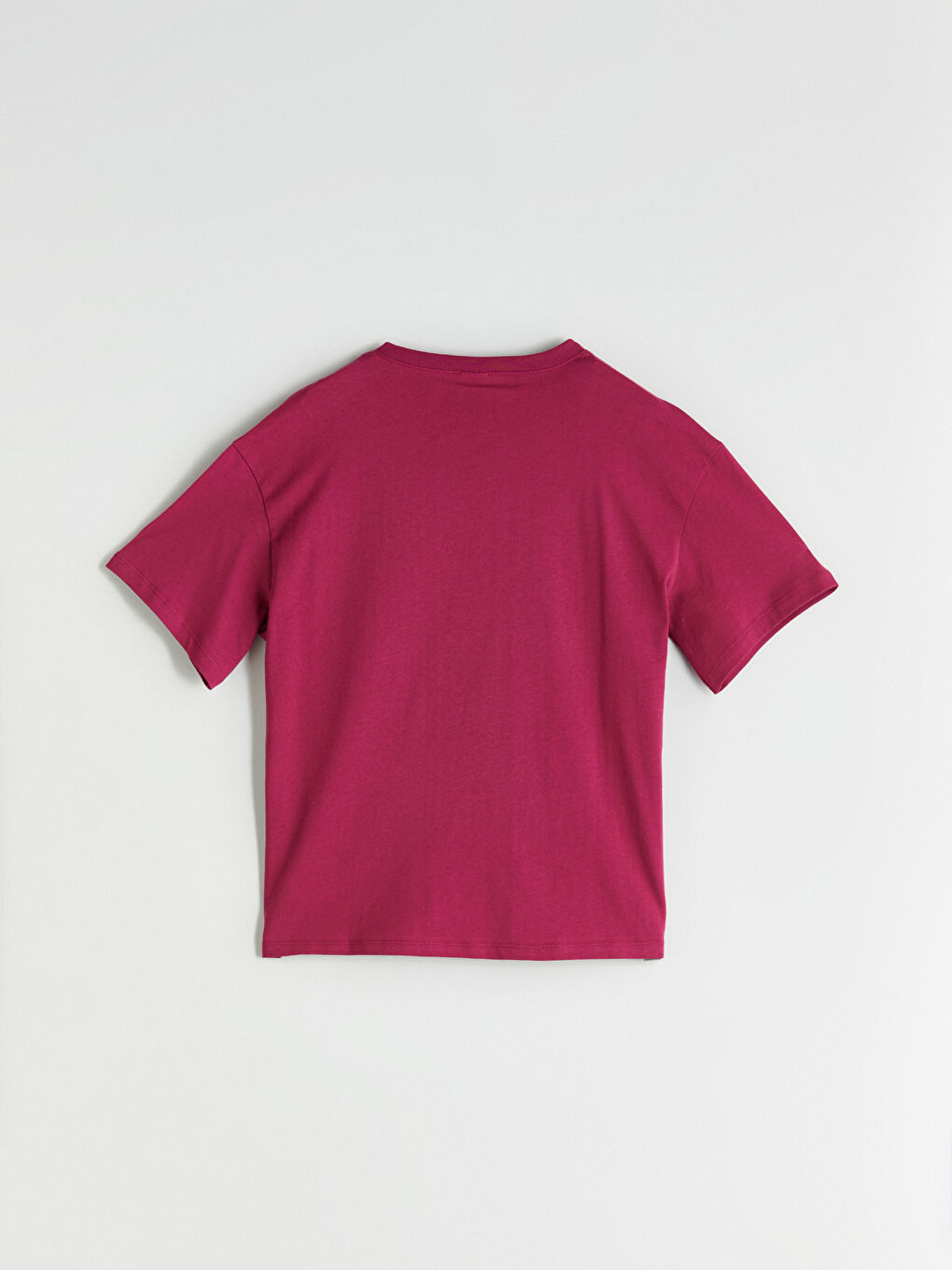 Bordo Bisiklet Yaka Ayı Teddy Baskılı Kız Çocuk Pijama Üst-2