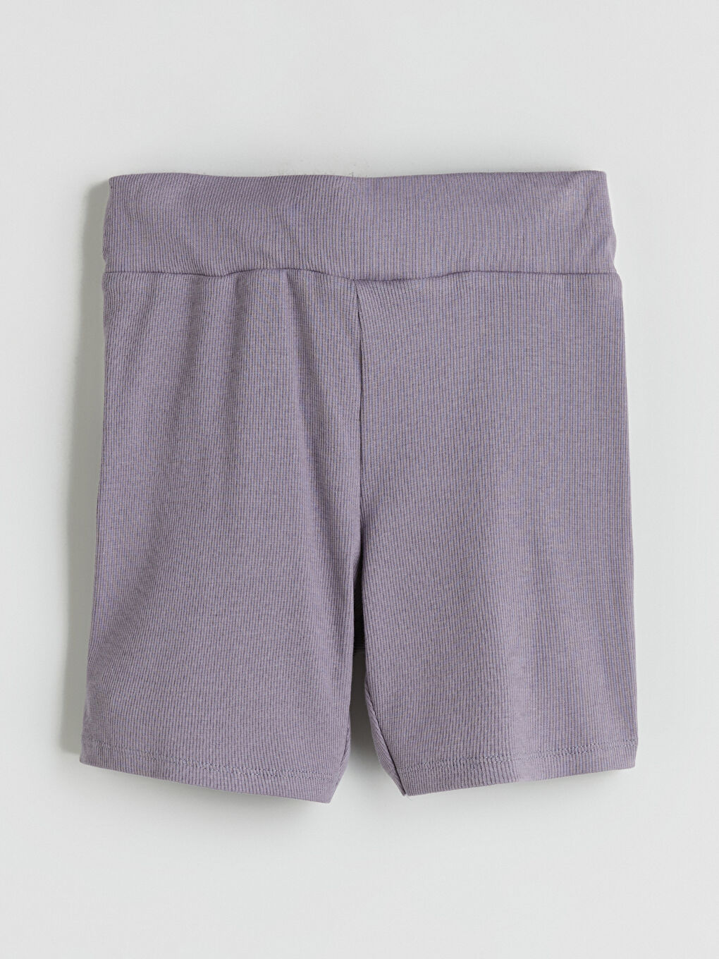 Lila Beli Lastikli Kız Çocuk Pijama Şort