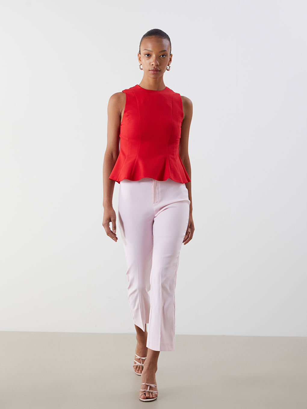Slim Fit Flared Women's Trousers -S5P587Z8-YQ2