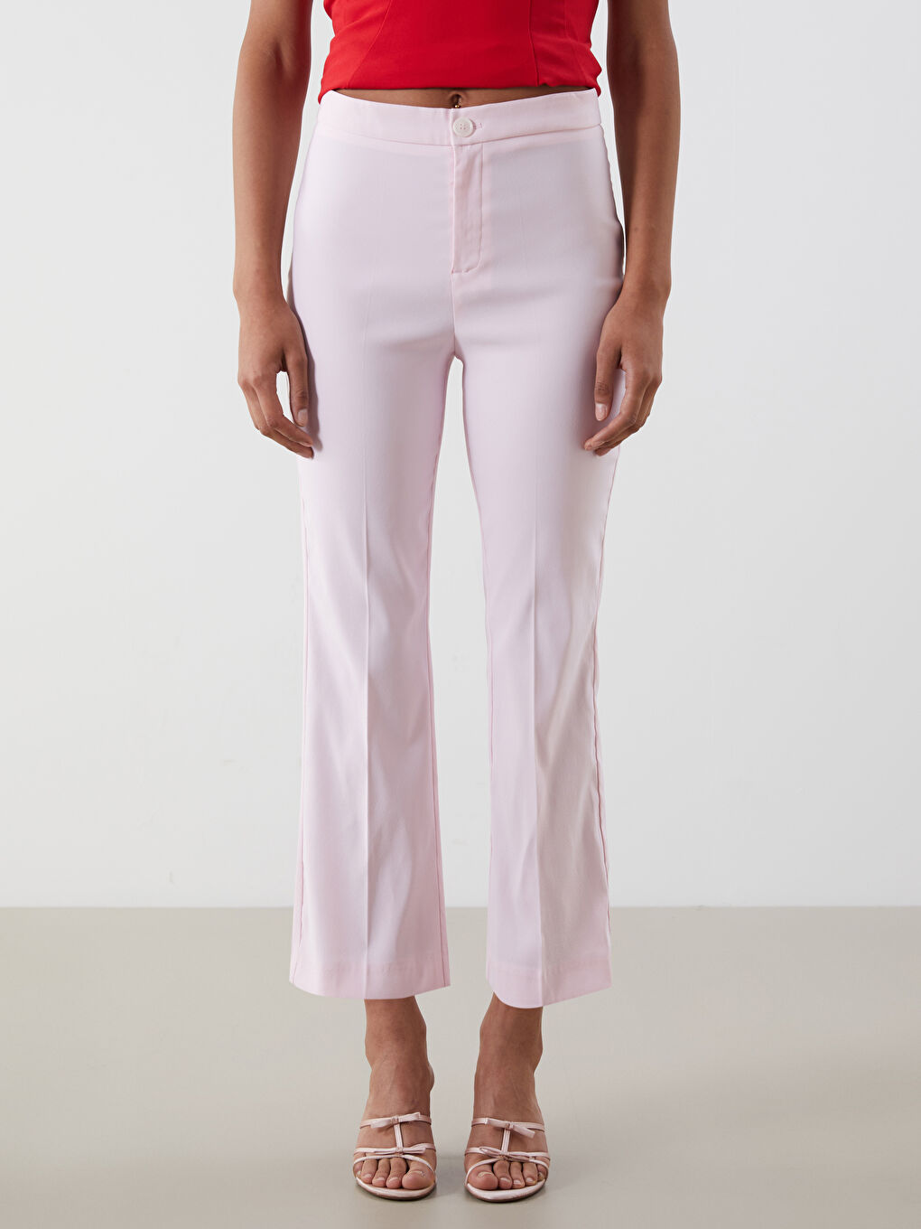 Slim Fit Flared Women's Trousers -S5P587Z8-YQ2