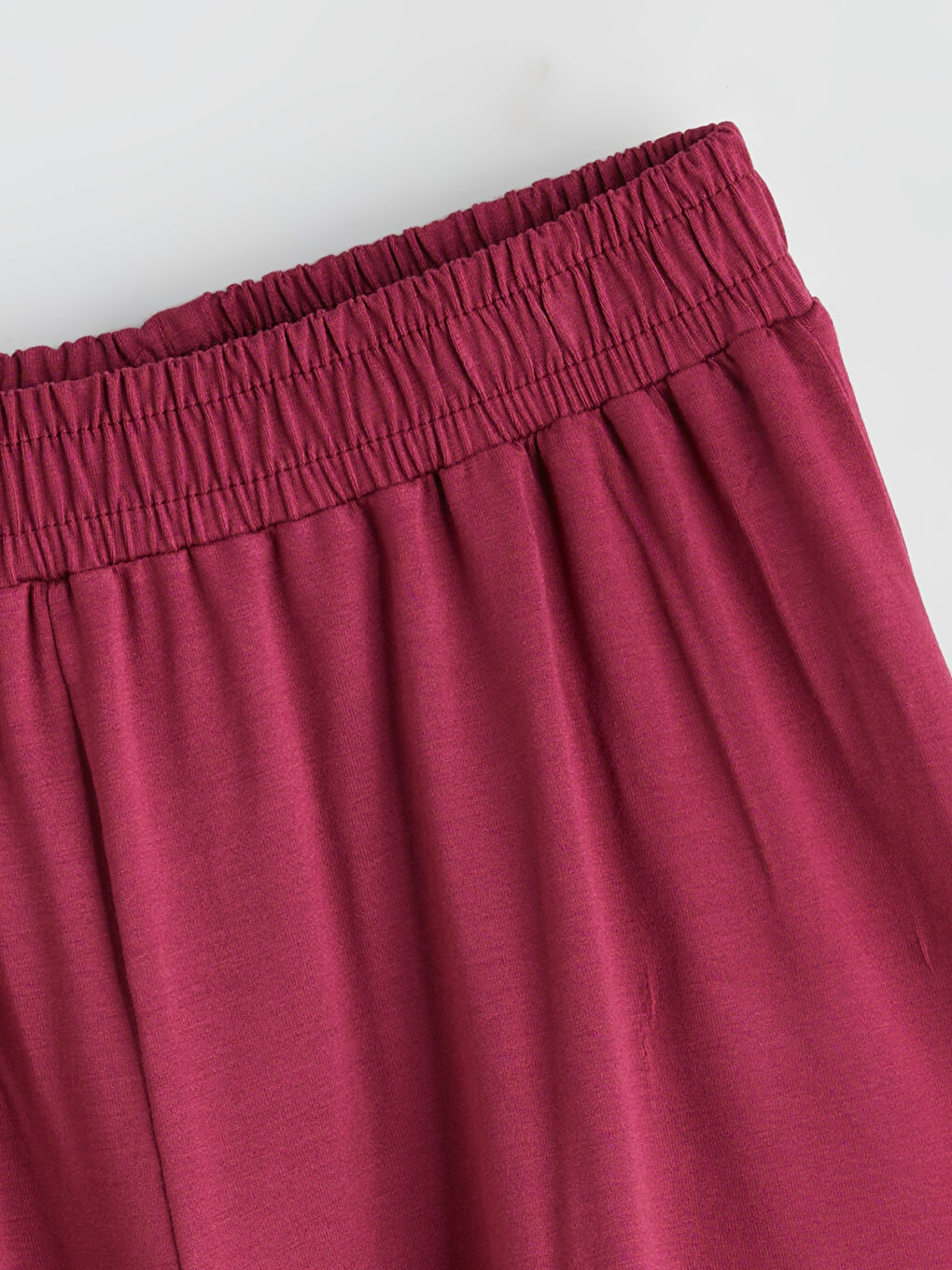 Bordo Beli Lastikli Kız Çocuk Pijama Şort-1