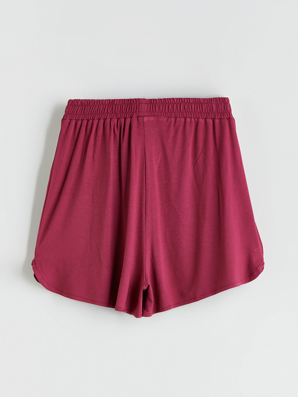 Bordo Beli Lastikli Kız Çocuk Pijama Şort-2