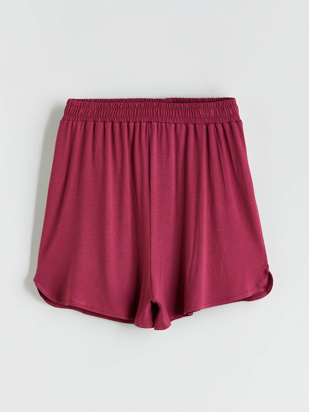 Bordo U Yaka Ayı Teddy Baskılı Kız Çocuk Şortlu Pijama Takımı-8