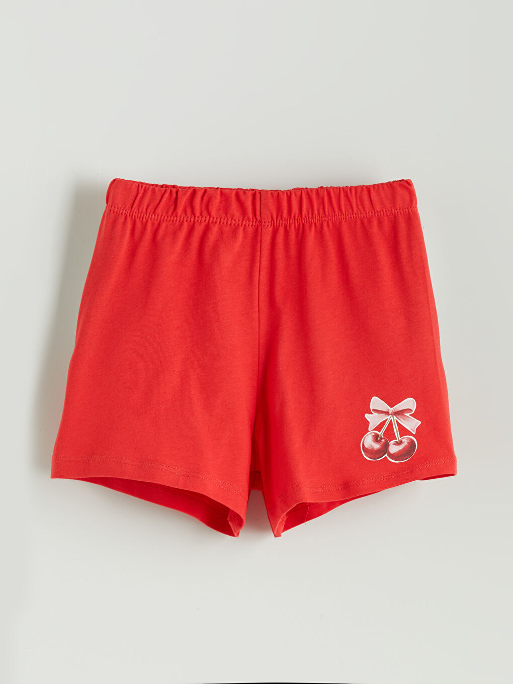 Elastic Waist Printed Girl's Shorts 2 Pieces -S5P597Z1-QWL