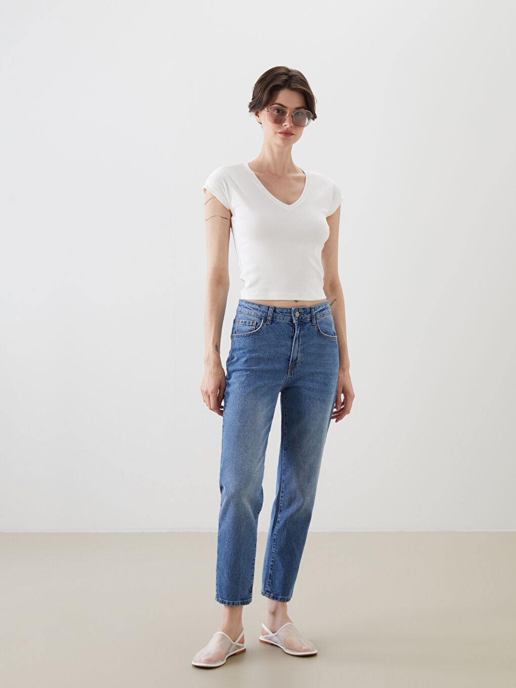 Straight Fit Women's Jeans -S5P599Z8-507