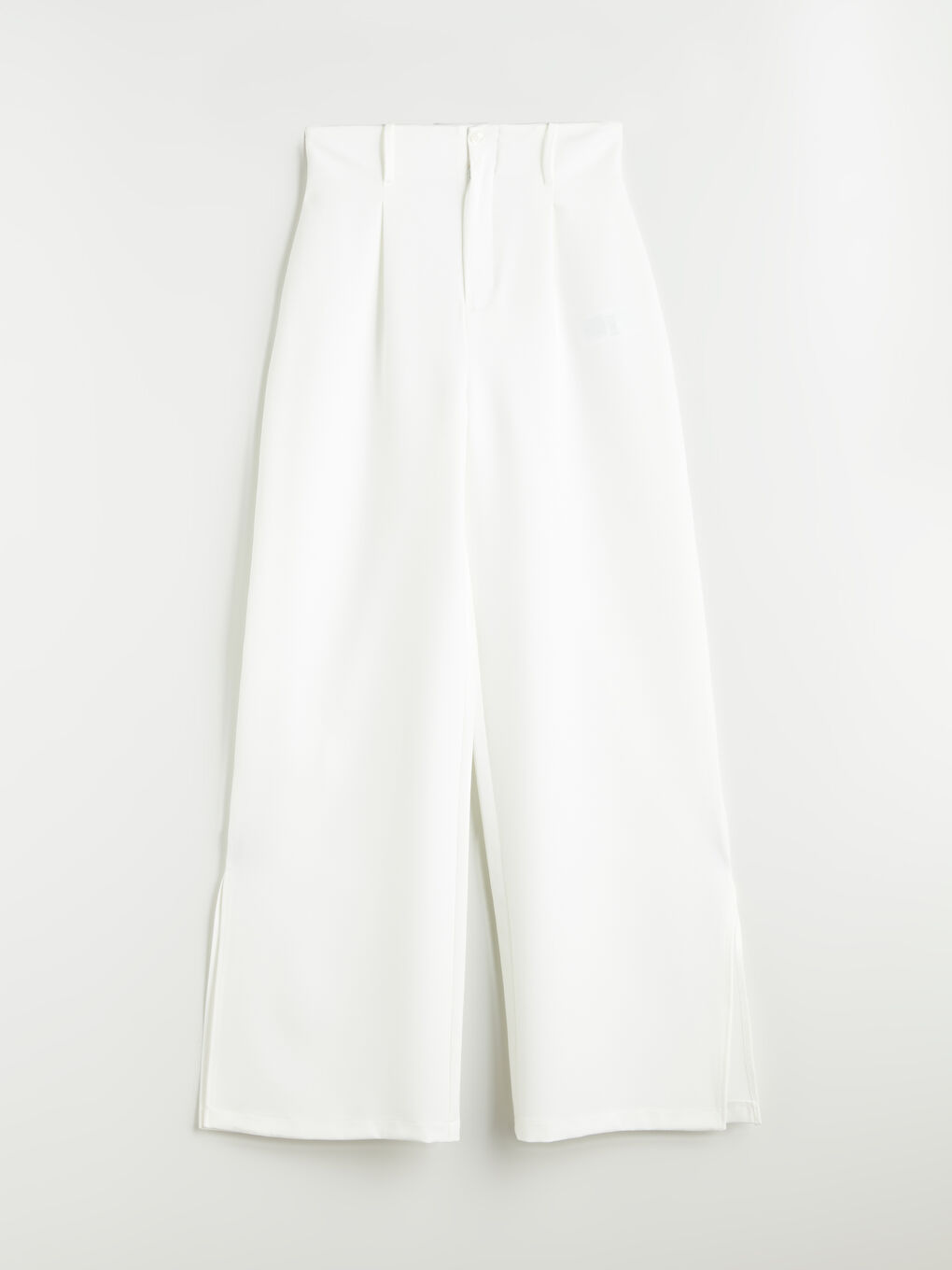 Loose Fit Wide Leg Women's Pleated Trousers-4
