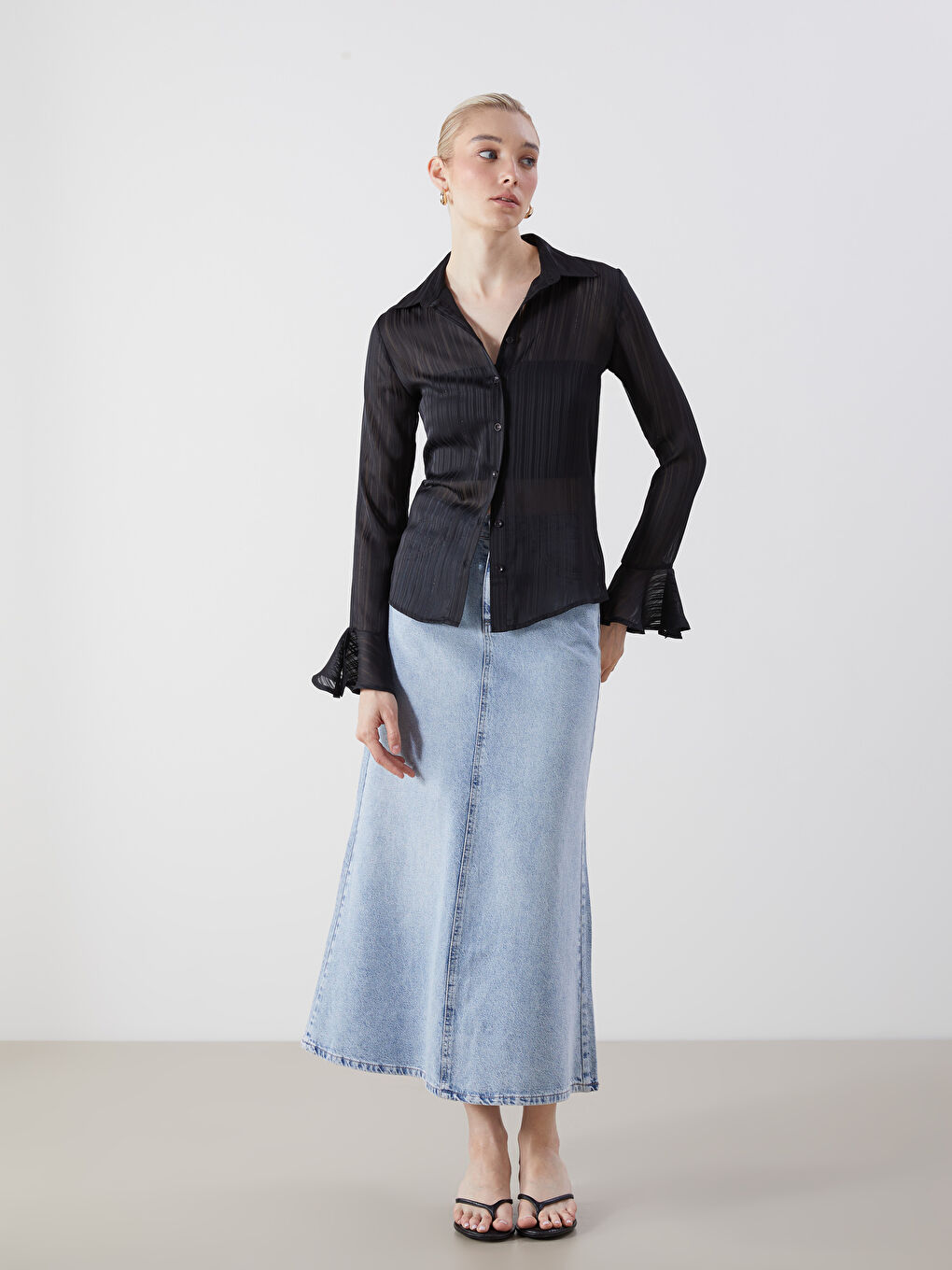 Chemise Texturée pour Femmes-1