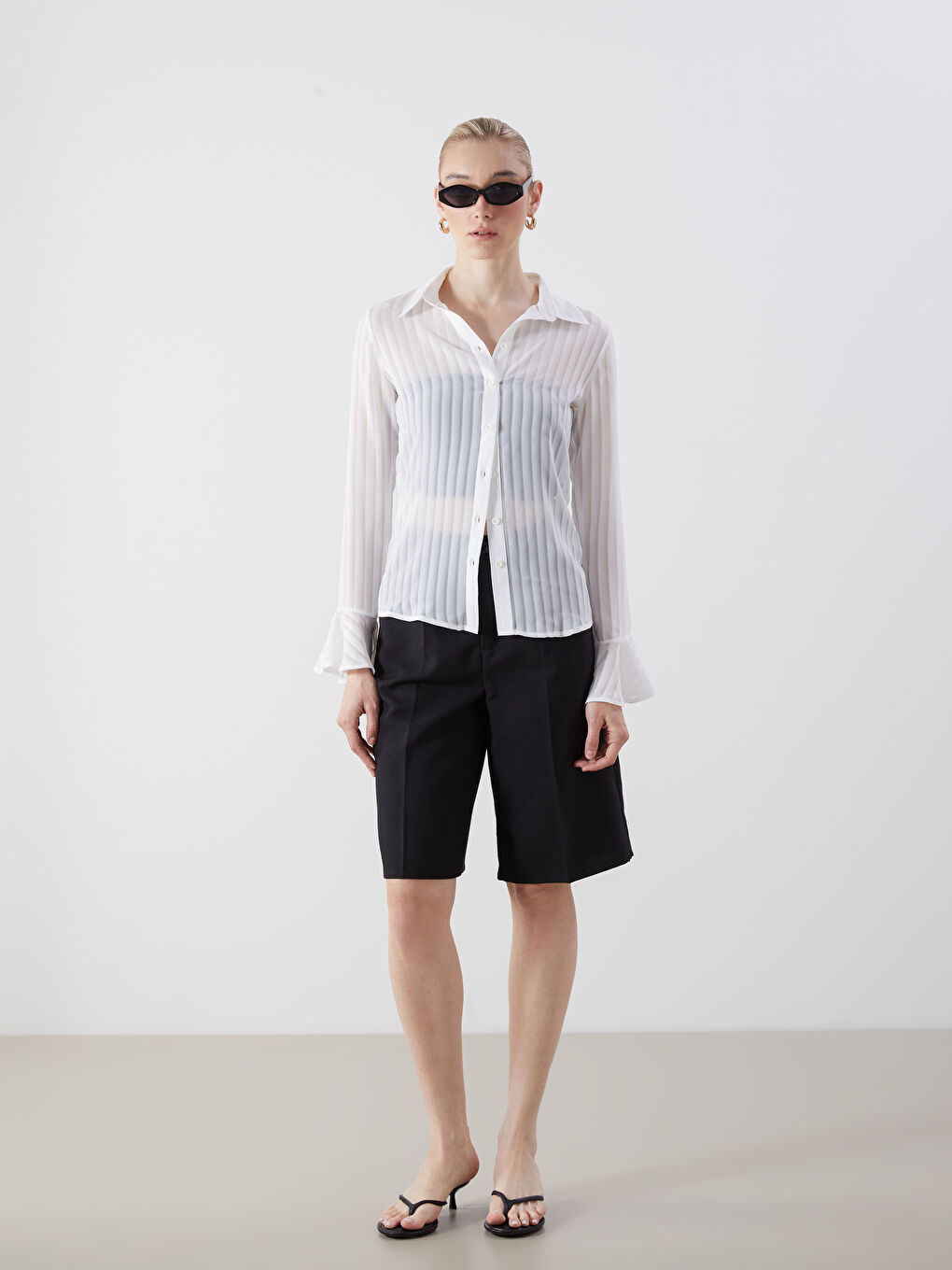 Chemise Texturée pour Femmes-1