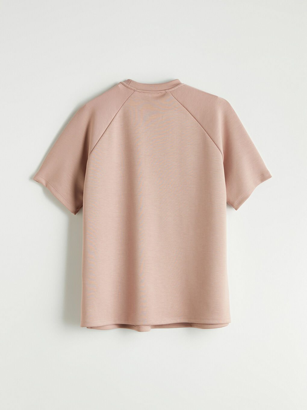 Pembe Dik Yaka Kadın Tişört-5