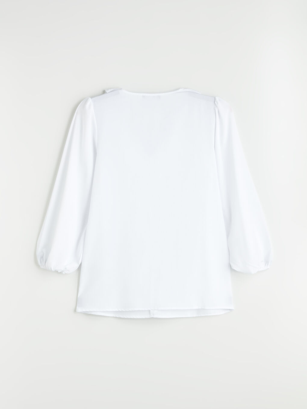 Blouse à Volants avec Encolure en V-5
