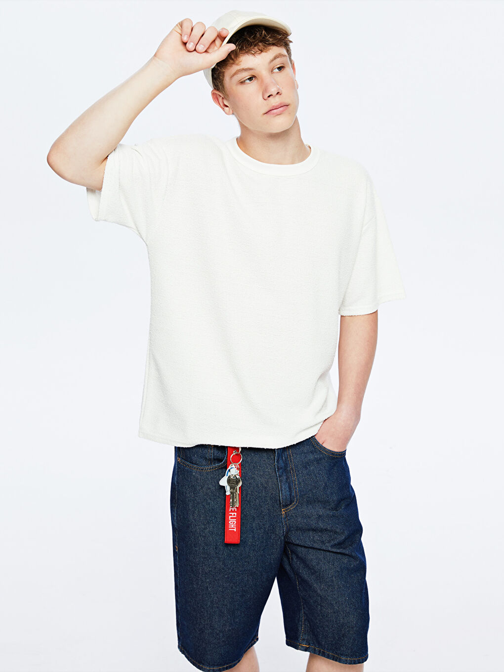 LCW Teen Crew Neck Basic Young Men's T-Shirt -S5P734Z4-Q6K