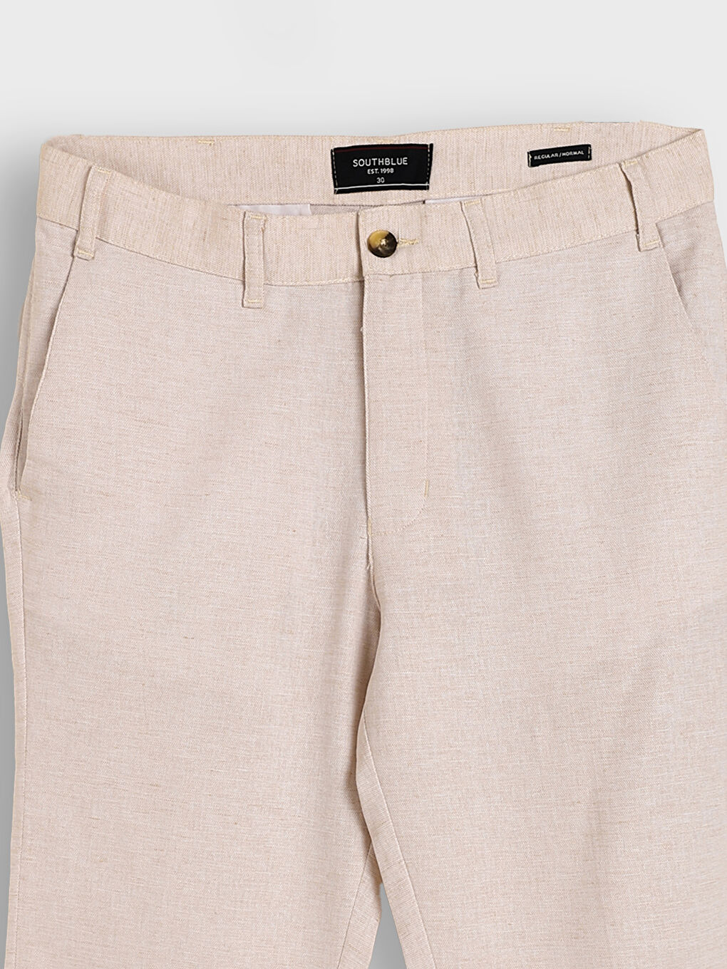 Standard Fit Twill Men's Trousers-2