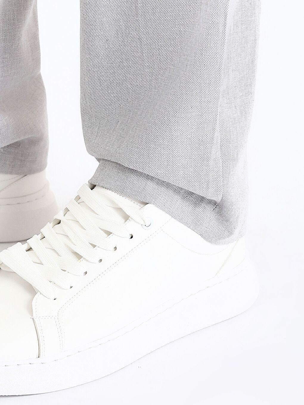 Standard Fit Twill Men's Trousers-2