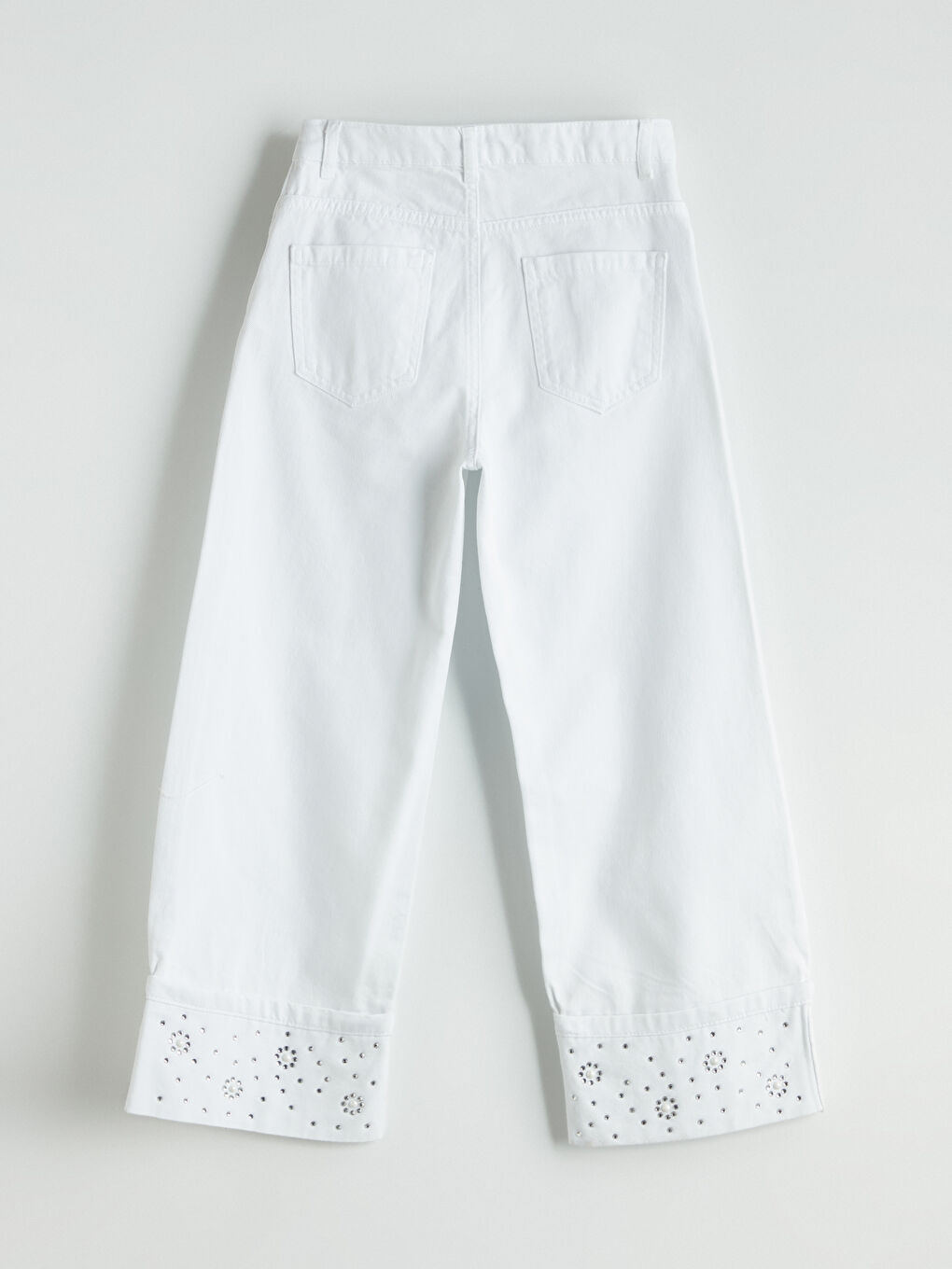 Girl WHITE Trousers -S5P745Z4-Q6K
