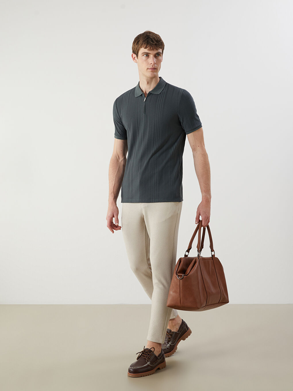 LCW Vision Polo Neck Jersey Men's T-Shirt -S5P756Z8-L1R