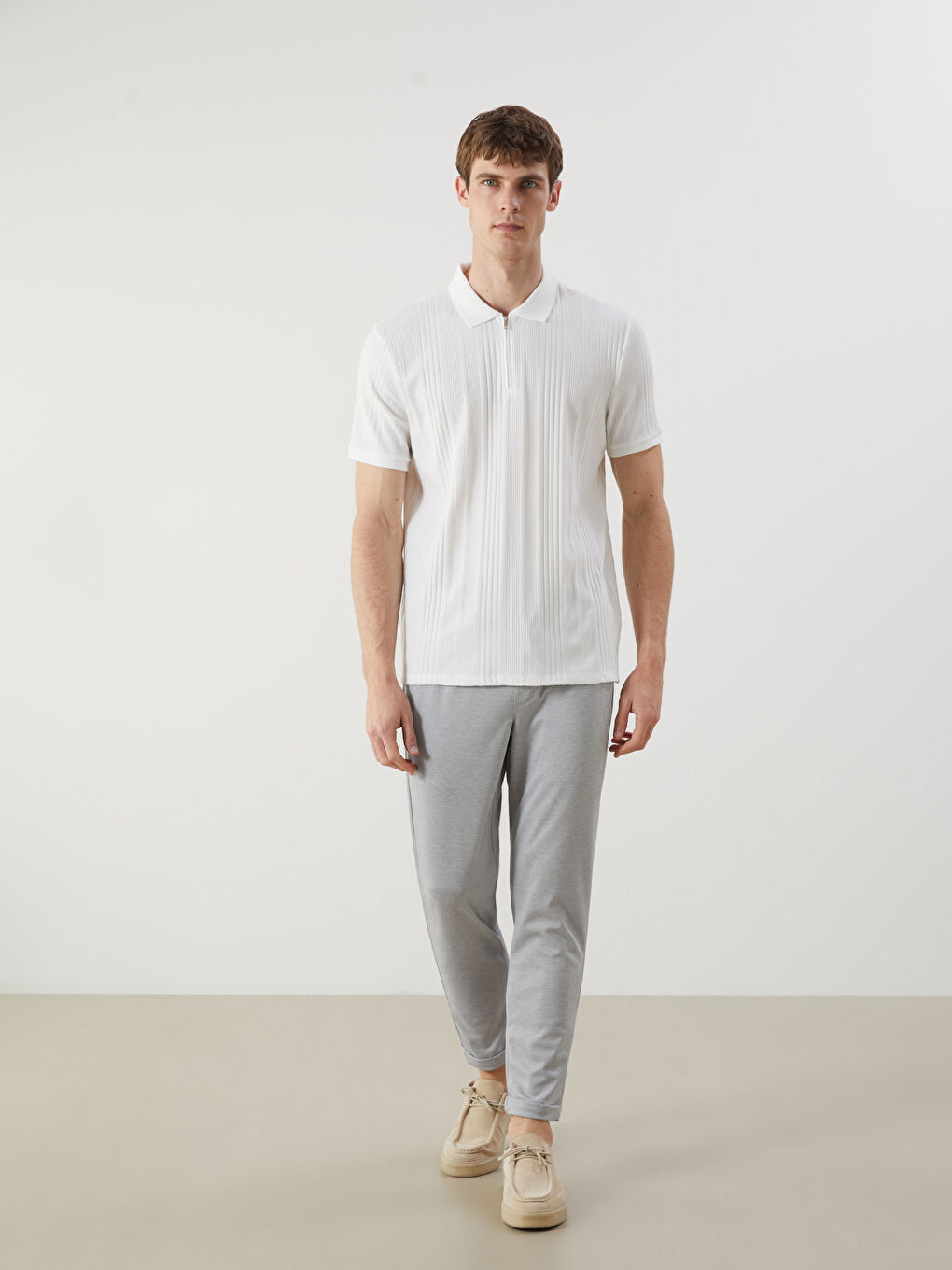 LCW Vision Polo Neck Jersey Men's T-Shirt -S5P756Z8-R9J