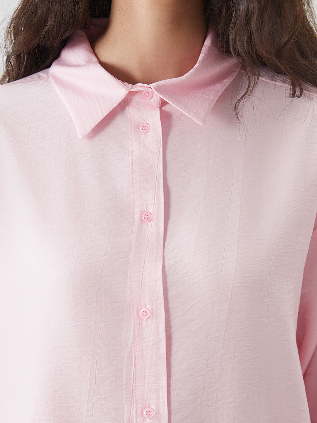 LCW Modest Loose Fit Women's Shirt Tunic -S5P765Z8-CUE