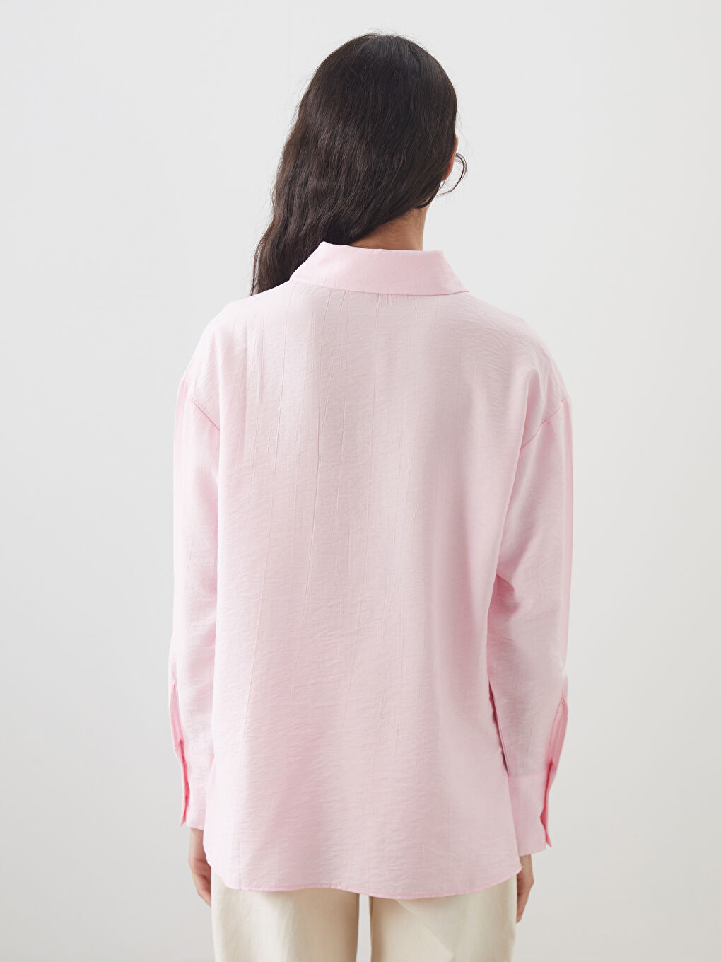 LCW Modest Loose Fit Women's Shirt Tunic -S5P765Z8-CUE