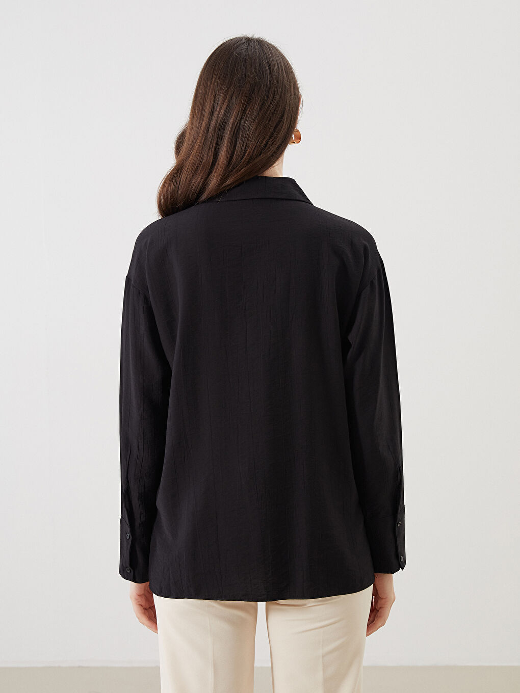 LCW Modest Loose Fit Women's Shirt Tunic -S5P765Z8-CVL