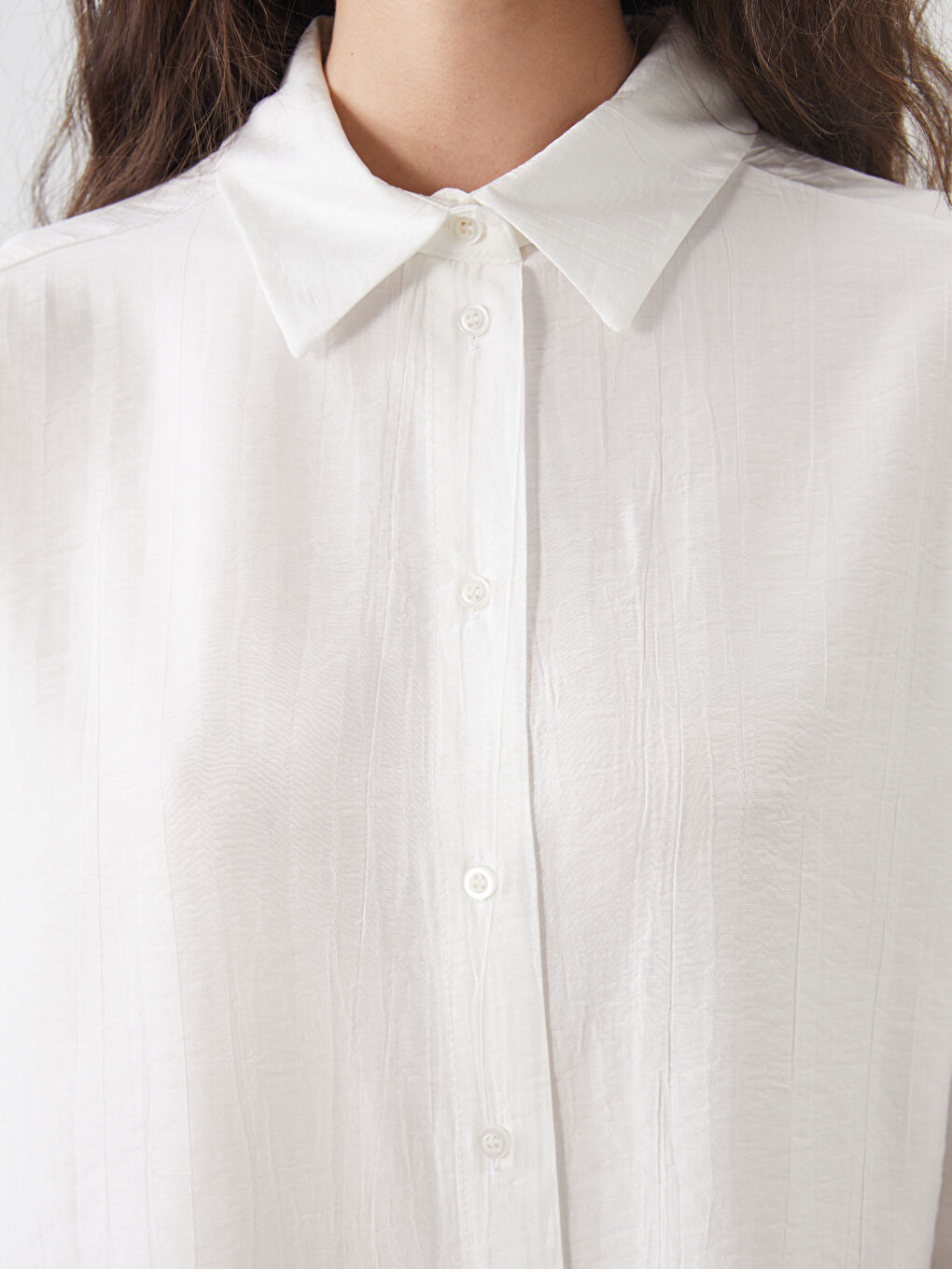 LCW Modest Loose Fit Women's Shirt Tunic -S5P765Z8-EEW