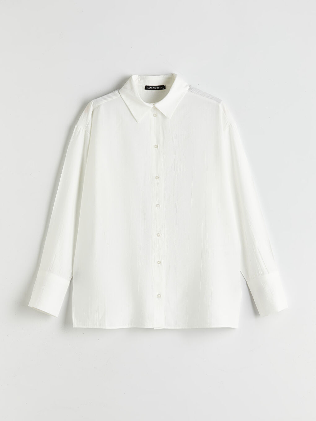 LCW Modest Loose Fit Women's Shirt Tunic -S5P765Z8-EEW